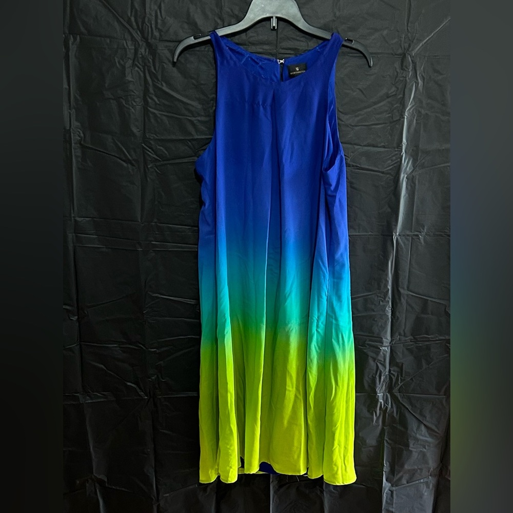 A new Worthington blue, green dress